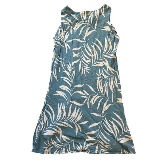 Hilo Hattie Hawaiian Dress, XL, Blue & White print - Picture 2 of 5